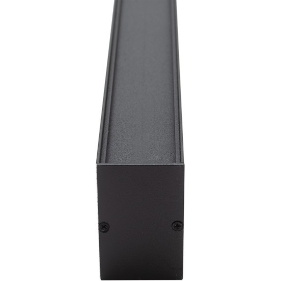 DK9124-BK Линейный черный светодиодный влагозащищенный светильник 125см, накладной/подвесной, тросы 2м в компл. 30Вт 2600Лм 4000К 120° CRI90 RAL9005 IP44 DENKIRS HALS