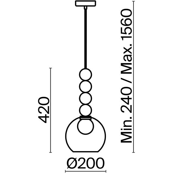 Подвесной светильник Freya FR5220PL-01CH3