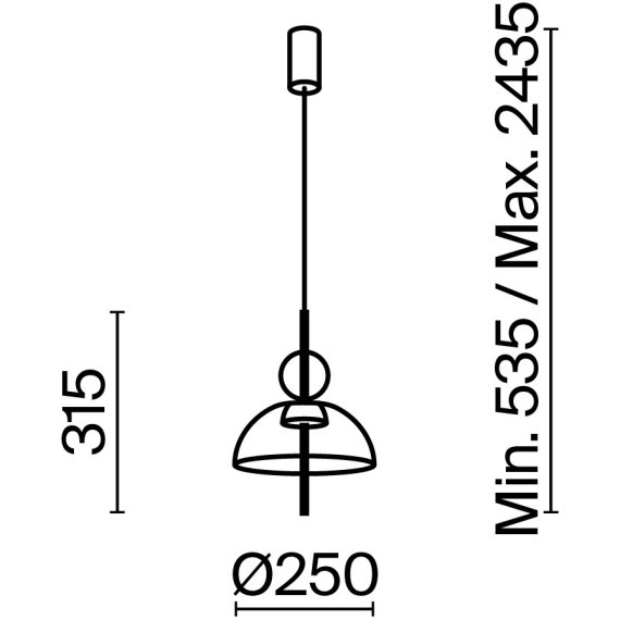 Подвесной светильник Maytoni MOD185PL-L6B3K1
