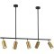 SL1206.413.05 Светильник подвесной ST-Luce Черный/Латунь GU10 5*5W 4000K SORMANO