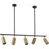 SL1206.413.05 Светильник подвесной ST-Luce Черный/Латунь GU10 5*5W 4000K SORMANO