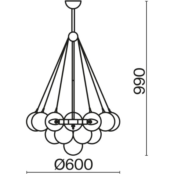 Подвесной светильник Freya FR5231PL-06BS