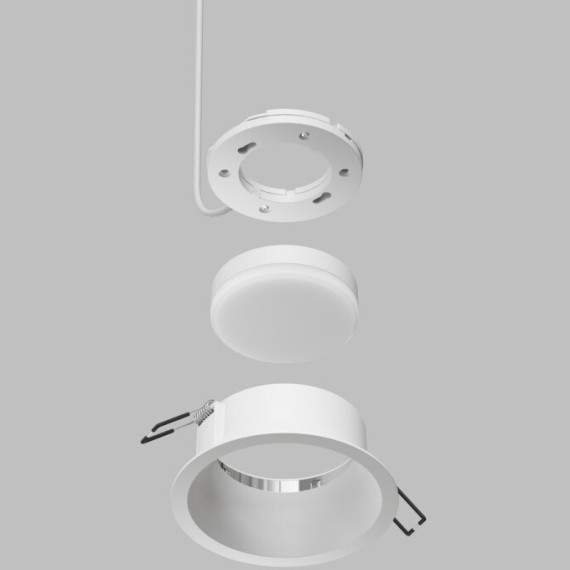 Встраиваемый светильник спот INER, до 15 Вт LED, GX53, IP20, алюминий, белый DK2155-WH