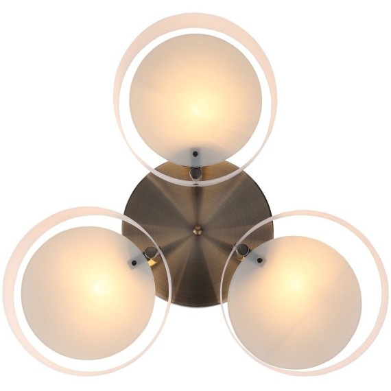 SL483.352.03 Светильник потолочный Бронза/Белый E27 3*60W FORESTA