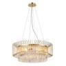 Хрустальная подвесная золотая люстра в виде кольца Favourite 4779-6P