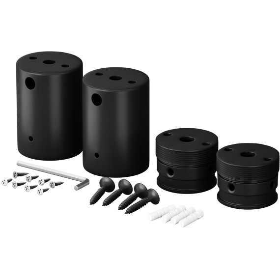 Набор для двухстороннего накладного монтажа Nemo D18 черный 201154