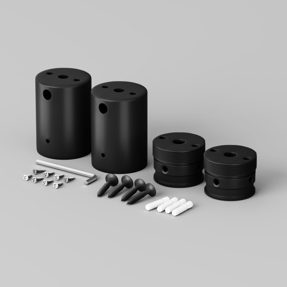 Набор для двухстороннего накладного монтажа Nemo D18 черный 201154