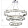 SL1622.103.03 Люстра подвесная ST-Luce Хром/Прозрачный LED 1*122W 4000K TIVOLI