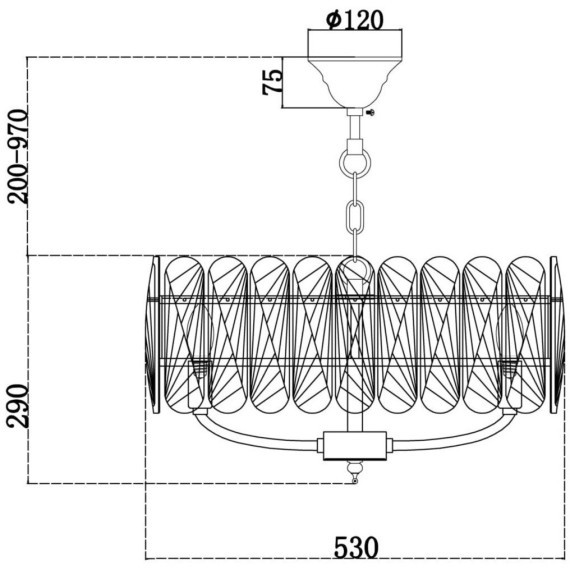 Люстра подвесная Maytoni MOD122PL-06BS Suite под лампы 6xE14 40W