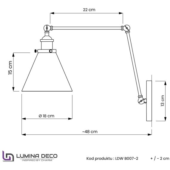 Бра Lumina Deco Rubi LDW B007-2 CHR
