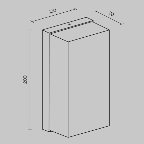 Настенный светильник (бра) Outdoor O454WL-L10GF3K