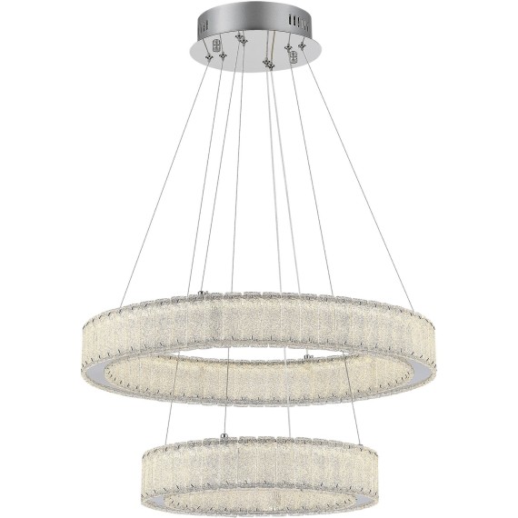 SL6008.103.02 Люстра подвесная ST-Luce Хром/Хром LED 2*50W 3000K LATOZZO