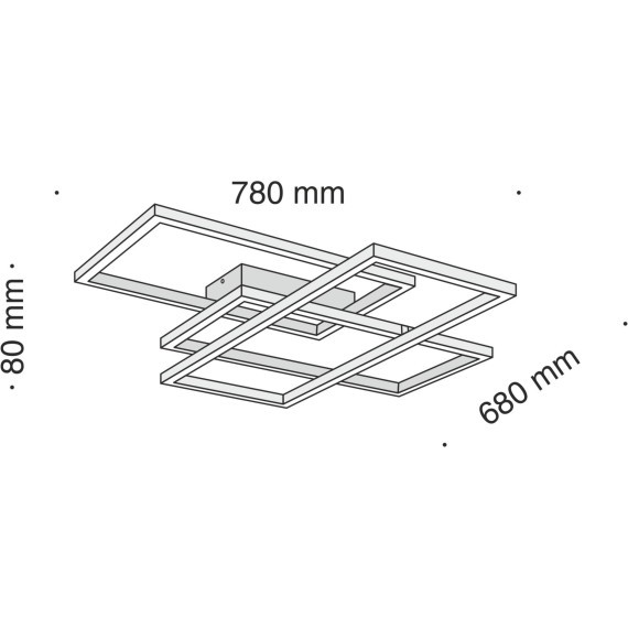 Люстра потолочная Maytoni MOD015CL-L80W Rida светодиодная 3xLED 80W