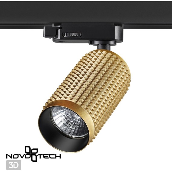 370768 PORT NT21 129 золото Трехфазный трековый cветильник IP20 GU10 50W 220V MAIS